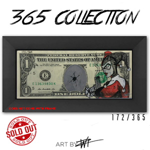 SOLD OUT  #172 Harley Quinn Black and White - Walter Ivan Zamora 