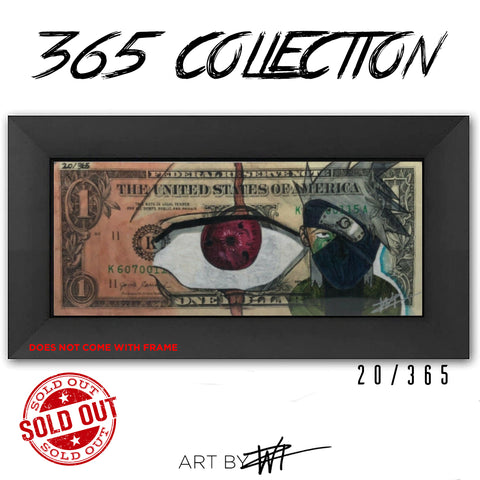 SOLD OUT #20 Naruto Kakashi Hatake  Real Money Collection - Walter Ivan Zamora 