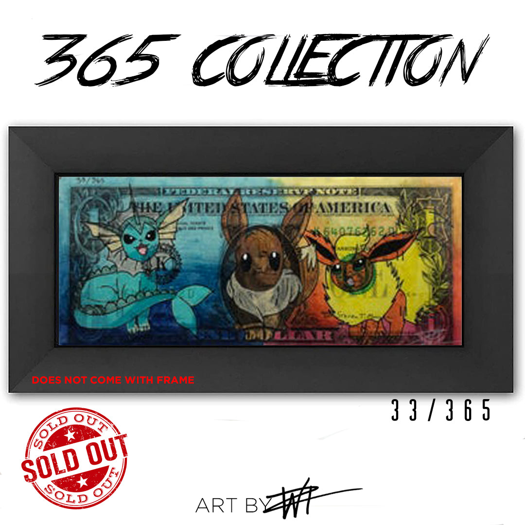 SOLD OUT #33  Eevee Water and Fire Evolution - Walter Ivan Zamora 