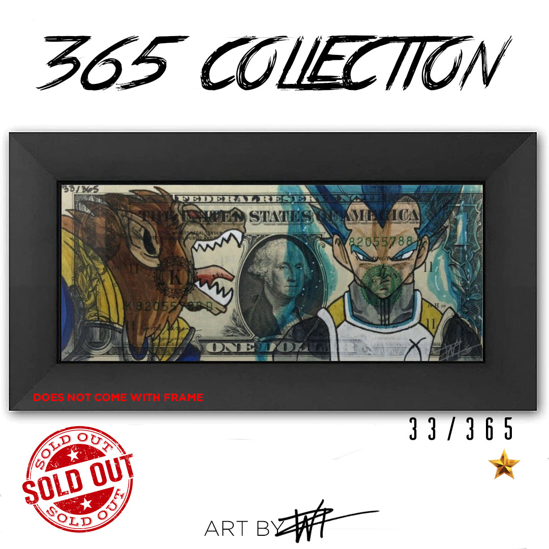 SOLD OUT #33 BLUE APE Vegeta GOD - Walter Ivan Zamora 