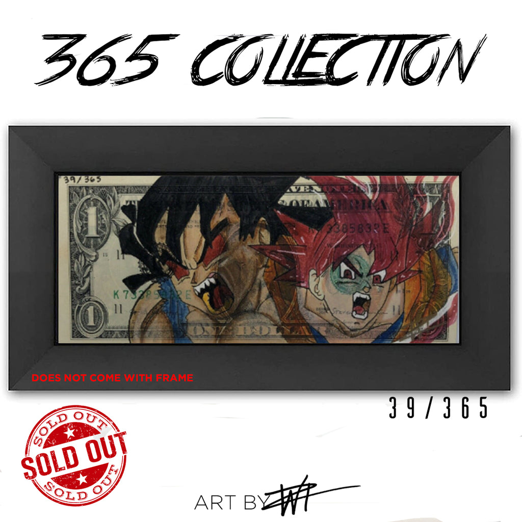 SOLD OUT #39 Goku God Dbz Drangon Ball Z Real Money Collectible ...