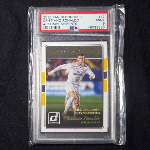 2016 Cristiano Ronaldo Panini Donruss PSA 9