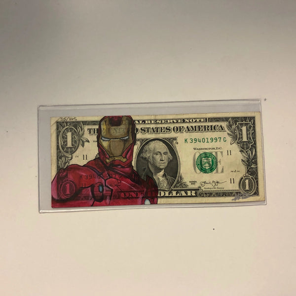 SOLD OUT  #55 Iron Man Collectible $1 Real Money - Walter Ivan Zamora 