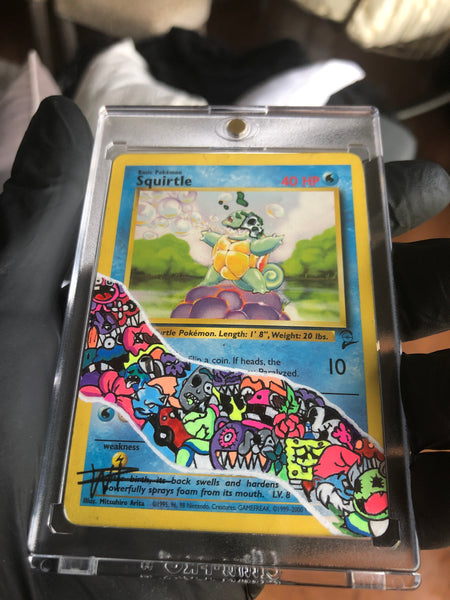 SOLD OUT PokeZombies SERIES Squirtle  Custom Pokémon card 7/10 - Walter Ivan Zamora 