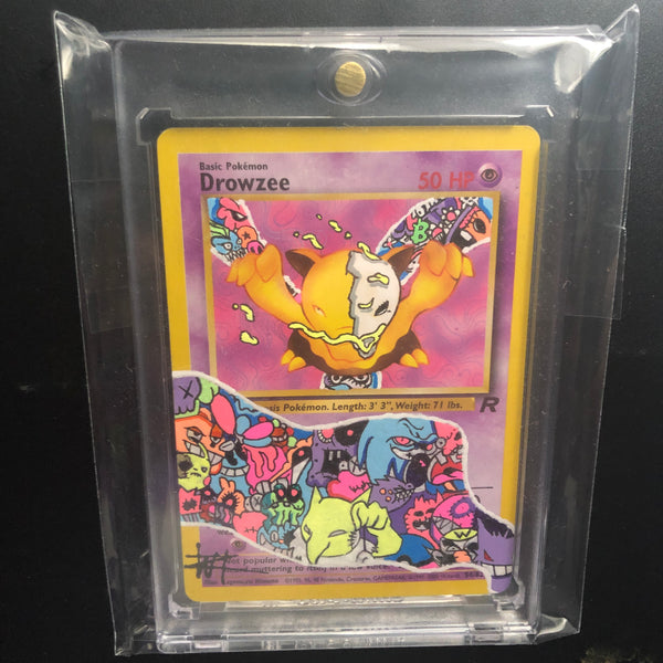 PokeZombies SERIES Drowzee Custom Pokémon card 8/10 - Walter Ivan Zamora 
