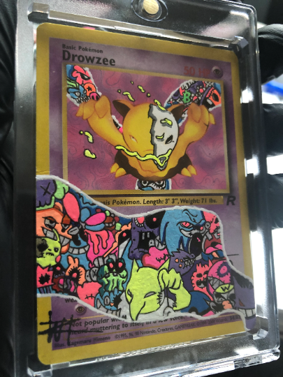 PokeZombies SERIES Drowzee Custom Pokémon card 8/10 - Walter Ivan Zamora 