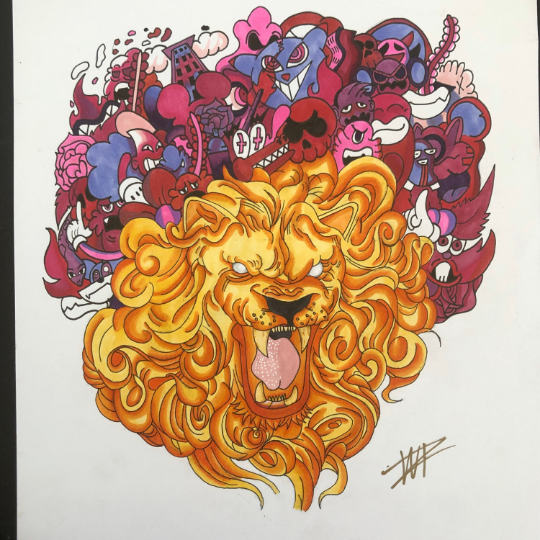 SOLD OUT Lion Heart - Walter Ivan Zamora 